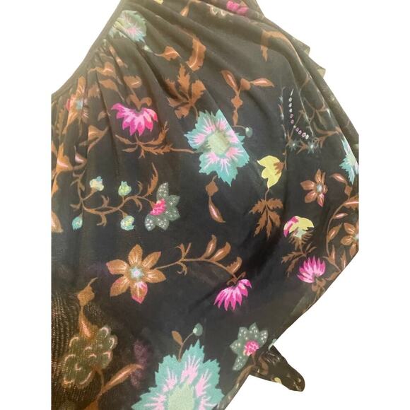 FREE PEOPLE BLOUSON WILDFLOWER HONEY SZ XS RUCHING RUFFLING SLEEVES AESTHETIC - Picture 12 of 16